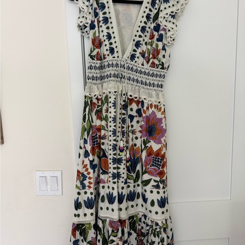 FARM Rio Multicolor Floral Midi Dress